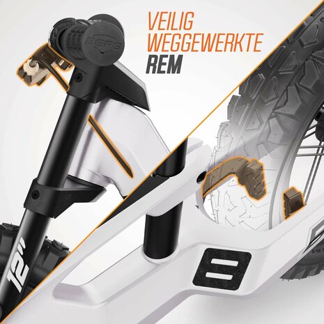 BERG Biky Cross White Handbrake