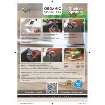 Buzzy&reg; Organic Sprouting Duo pot met schaal BIO (6)