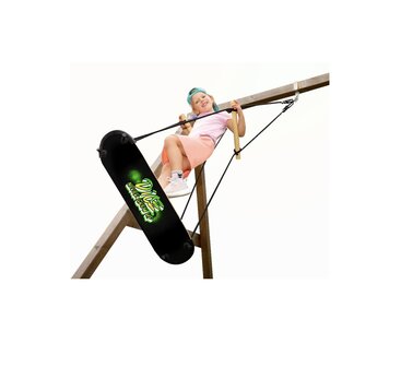 Skateboard schommel - 81cm x 20cmm - zw touw