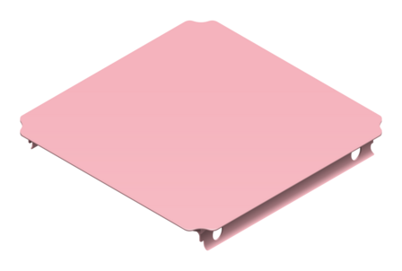 paneel 40 x 40 roos