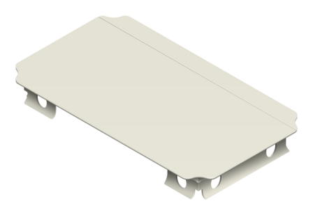 paneel 40 x 20 wit