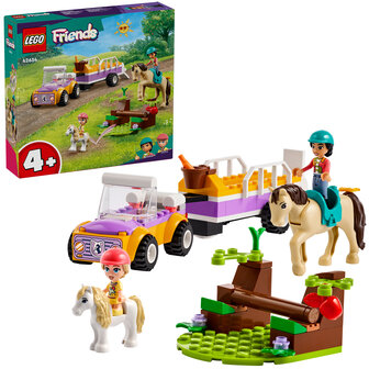 Lego Paard en pony aanhangwagen