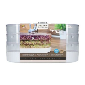 Buzzy&reg; Organic Sprouting Tower 3 laags BIO