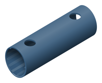 buis 15cm donkerblauw