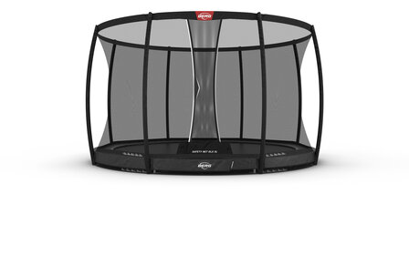 BERG Champion InGround 430 grijs + Deluxe veiligheidsnet XL