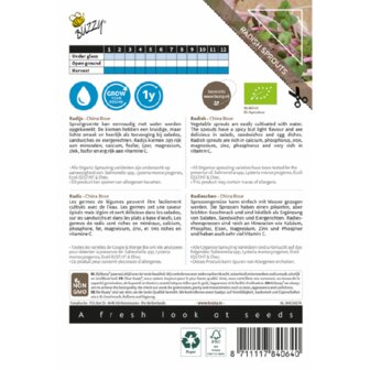 Buzzy&reg; Organic Sprouting Radijs China Rose (BIO)