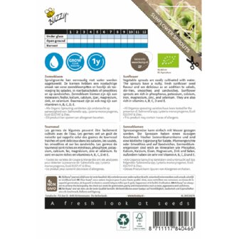 Buzzy&reg; Organic Sprouting Zonnebloem (BIO)