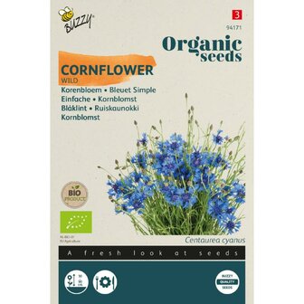 Buzzy&reg; Organic Centaurea, Wilde Korenbloem (BIO)