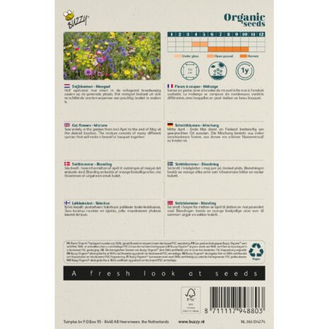 Buzzy Organic Snijbloemenmengsel BIO