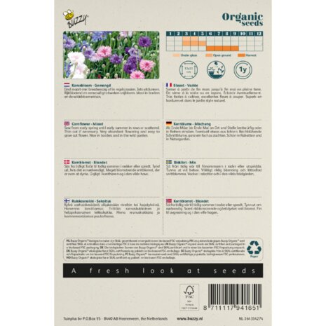 Buzzy Organic Korenbloem gemengd BIO