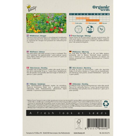 Buzzy Organic Wildbloemen Mengsel BIO