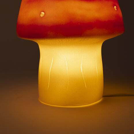 Lamp Paddenstoel klein rode baksteen