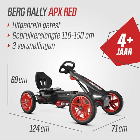 BERG Rally APX Red 3 Gears