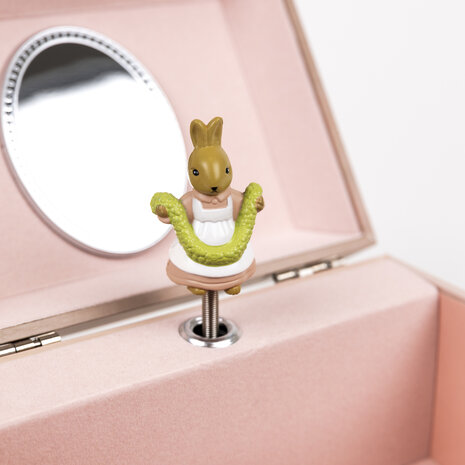 Muzikaal juwelenkoffertje konijn & lieveheersbeestje