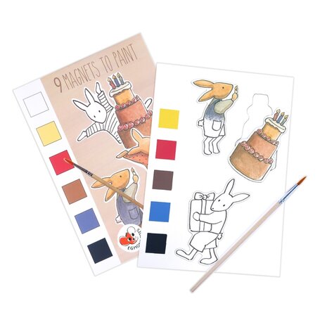 Magneten om te verven