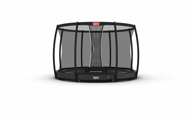 BERG Champion InGround 330 grijs + Deluxe veiligheidsnet