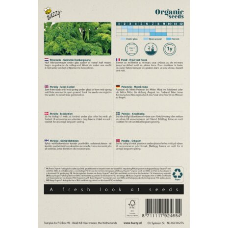 Buzzy&reg; Organic Peterselie Gekrulde Donkergroene (BIO)
