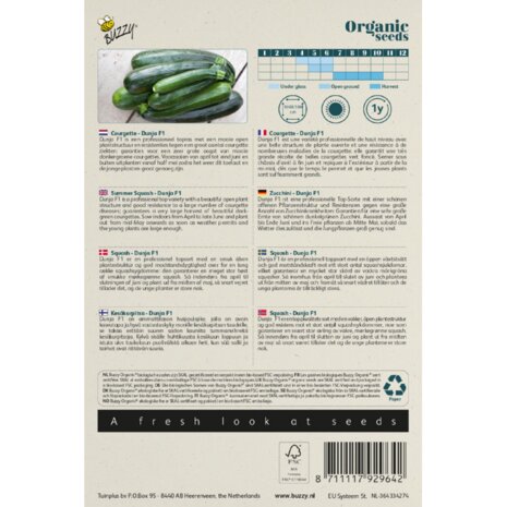 Buzzy&reg; Organic Courgette Dunja F1 (BIO)