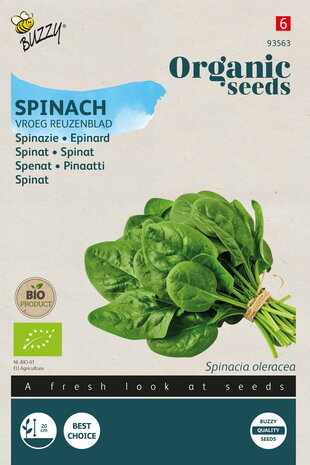 Buzzy&reg; Organic Spinazie Vroeg Reuzenblad (BIO)