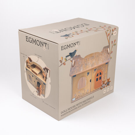Poppenhuis met eekhoorns