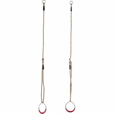 Metalen turnringen rood