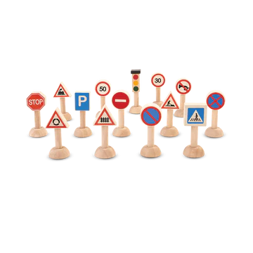 Verkeersborden en lichten Set