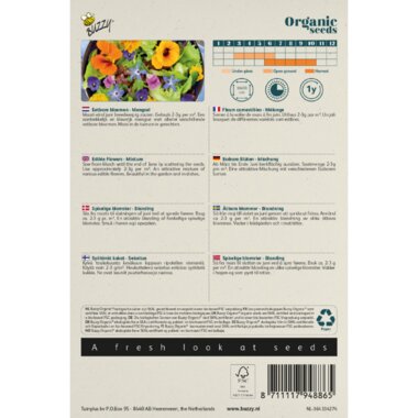 Buzzy Organic Mengsel Eetbare Bloemen BIO