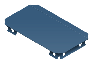 paneel 40 x 20 donkerblauw