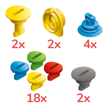 schroevenset modulaire glijbaan