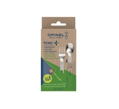 Outdoor bestekset Opinel, Picnic plus 3 delig