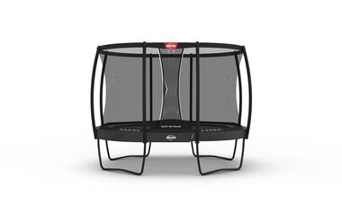 BERG Champion Regular groot 350 grijs + Deluxe veiligheidsnet 