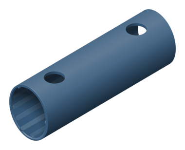 buis 15cm donkerblauw