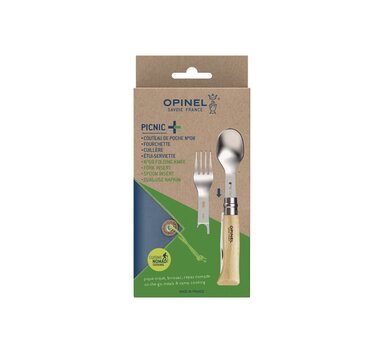 Outdoor bestekset Opinel, Picnic plus 4 delig