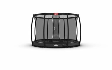 BERG Champion InGround 330 grijs + Deluxe veiligheidsnet