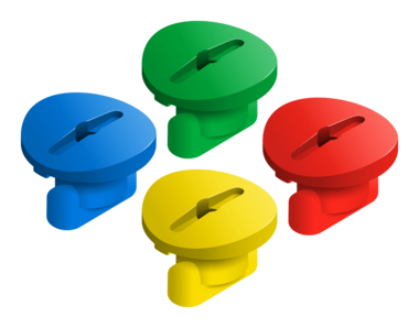 Buisschroef (20st) kleurenmix