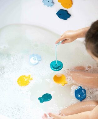 Visspel badstickers Deep Sea