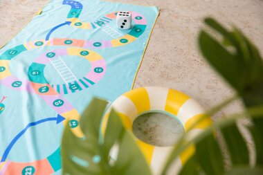 Speelhanddoek Large 'Snakes & Ladders'
