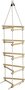 houten sporten touwladder - 3 zijden - PH - 2.5 m (2.10 m)
