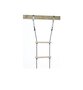 Dice Houten touwladder 6 sporten zwart touw