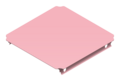 paneel 40 x 40 roos